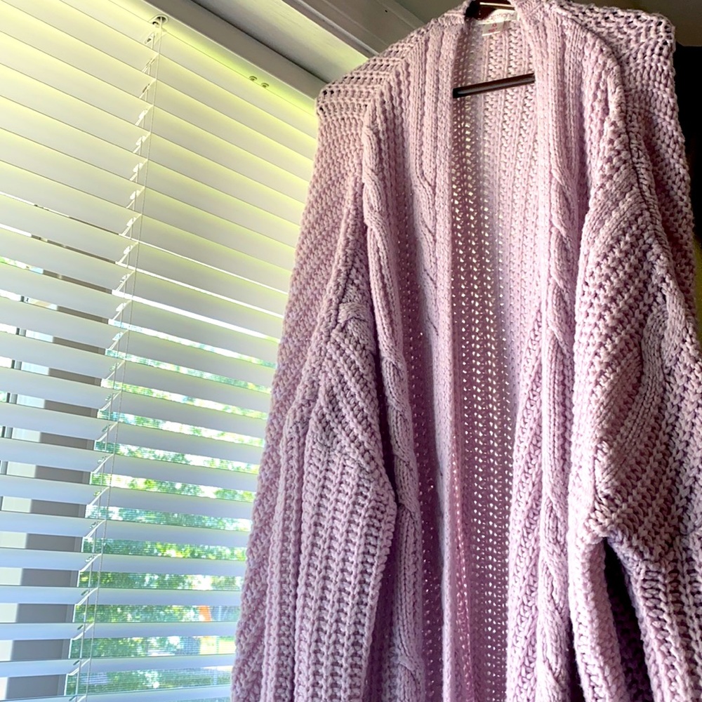 Long Lilac Sweater
